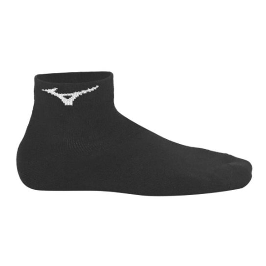 Meia Masculina Básica Cano Baixo Kit com 3 Mizuno 21936 Branco/Branco/Branco 43A45