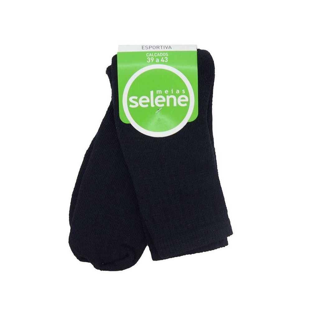 Meia Masculina Selene Esportiva Preta - 4080