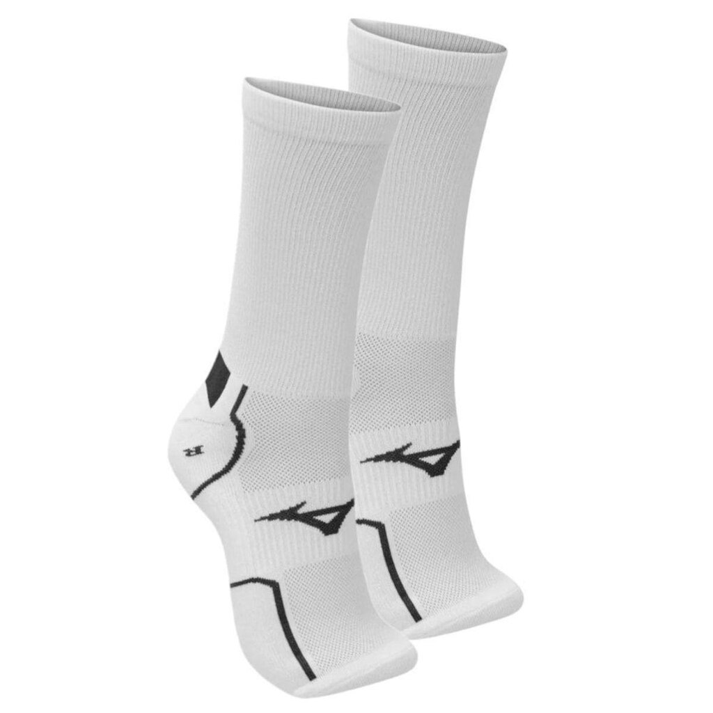 Meia Mizuno Performance Cano Alto Masculina - Branco 39-44