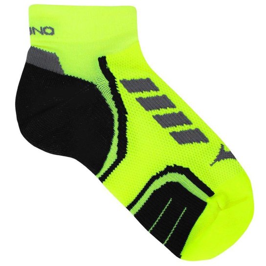 Meia Mizuno Race Low 2 - Amarelo Limão Menor preço em Meia Mizuno Race Low 2 - Amarelo Limão