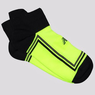 Meia New Balance Performance Feminina Verde e Preta