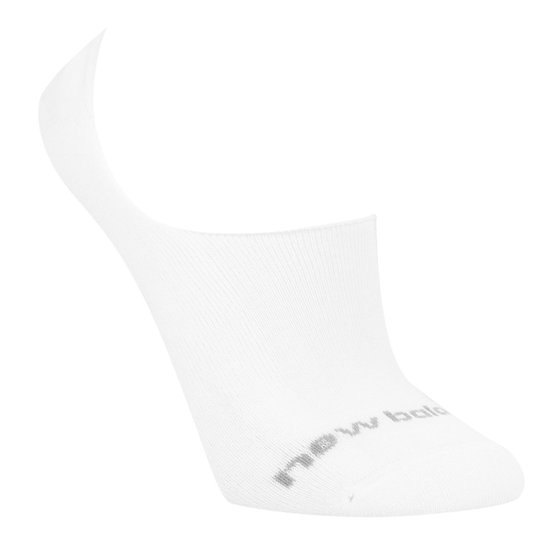 Meia New Balance Sapatilha c/ Silicone - Branco+Cinza Menor preço em Meia New Balance Sapatilha c/ Silicone - Branco+Cinza