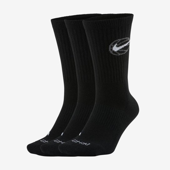 Meia Nike Everyday Crew - Preto é boa?