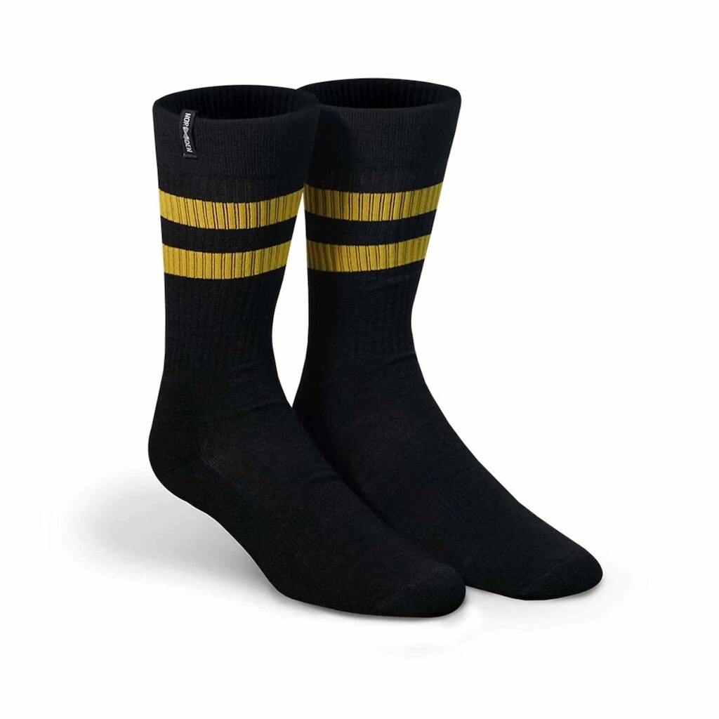 Meia Norden Litrada Preto e Amarelo