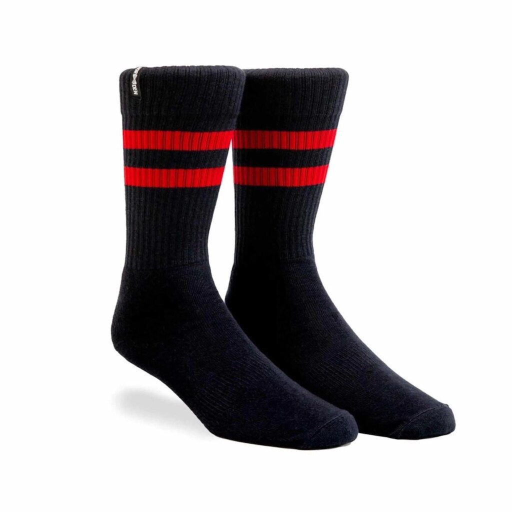 Meia Norden Litrsada Preto e Vermelho
