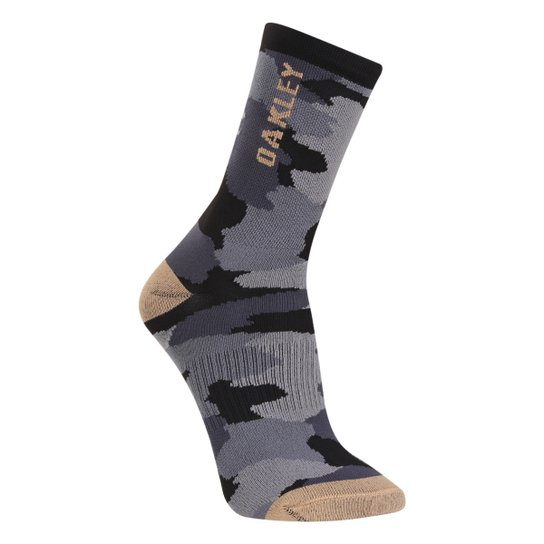 Meia Oakley Cano Alto Camuflada Crew Masculina - Preto é ruim? Meia Oakley Cano Alto Camuflada Crew Masculina - Preto é boa?