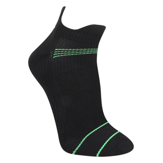 Meia Olympikus Cano Curto Performance Masculina - Preto+verde Menor preço em Meia Olympikus Cano Curto Performance Masculina - Preto+verde