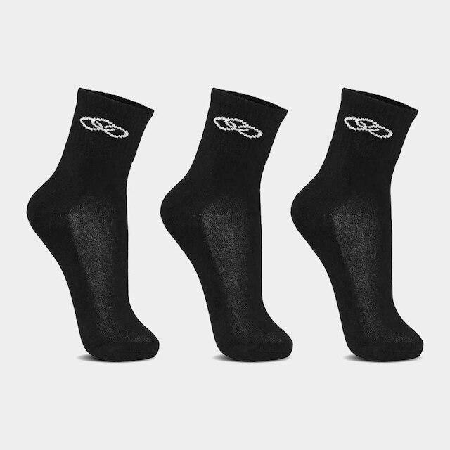 Meia Olympikus Cano Médio Kit 3 Pares Masculina 81922