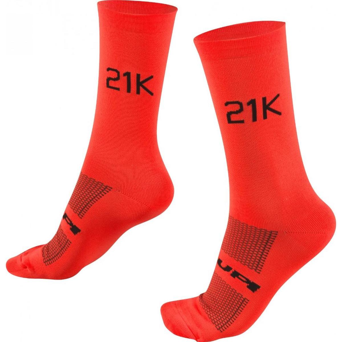 Meia para Corrida HUPI 21K Masculina - Laranja | Netshoes