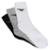 Meia Penalty Esportiva X Cano Médio Tamanho 33-38 Bco/Pto/Cza - Kit c/ 03 Pares - Preto+Branco