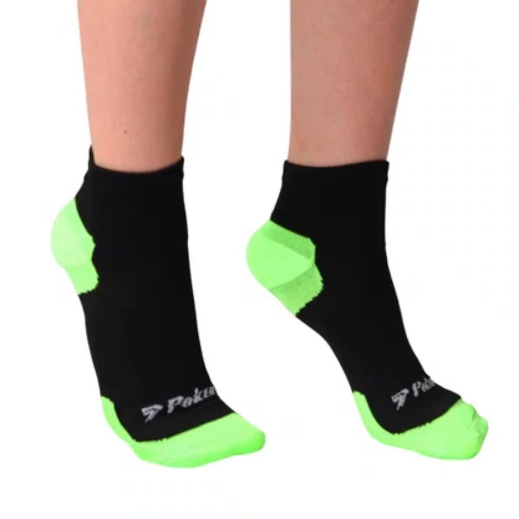 MEIA POKER WALK PRETO E VERDE 3539