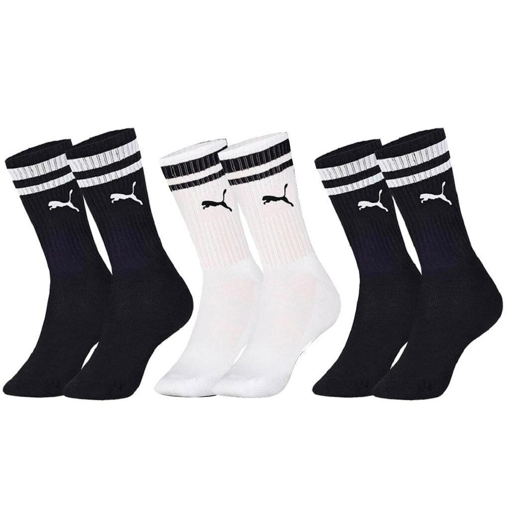 Meia Puma Cano Longo Kit 3 Pares