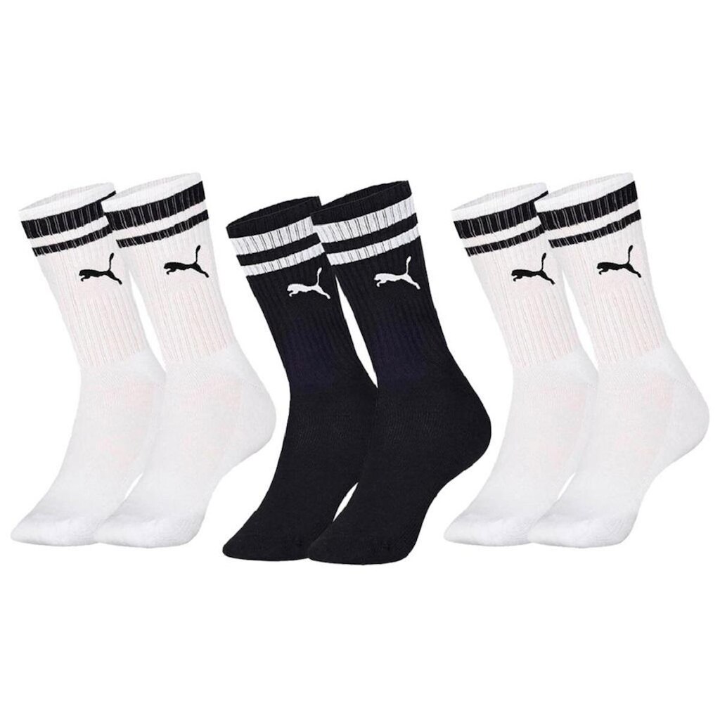Meia Puma Cano Longo Kit 3 Pares