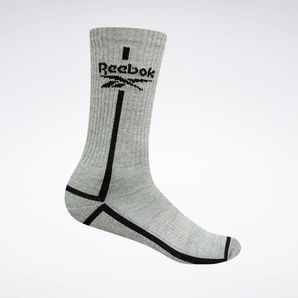 Meia Reebok Cano Alto Logo Canelada Feminina