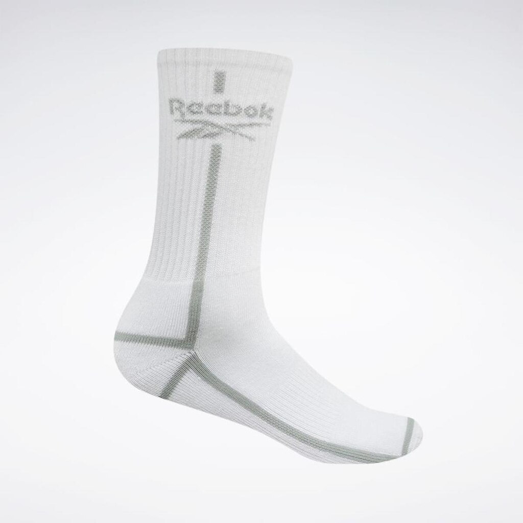 Meia Reebok Cano Alto Logo Canelada Feminina