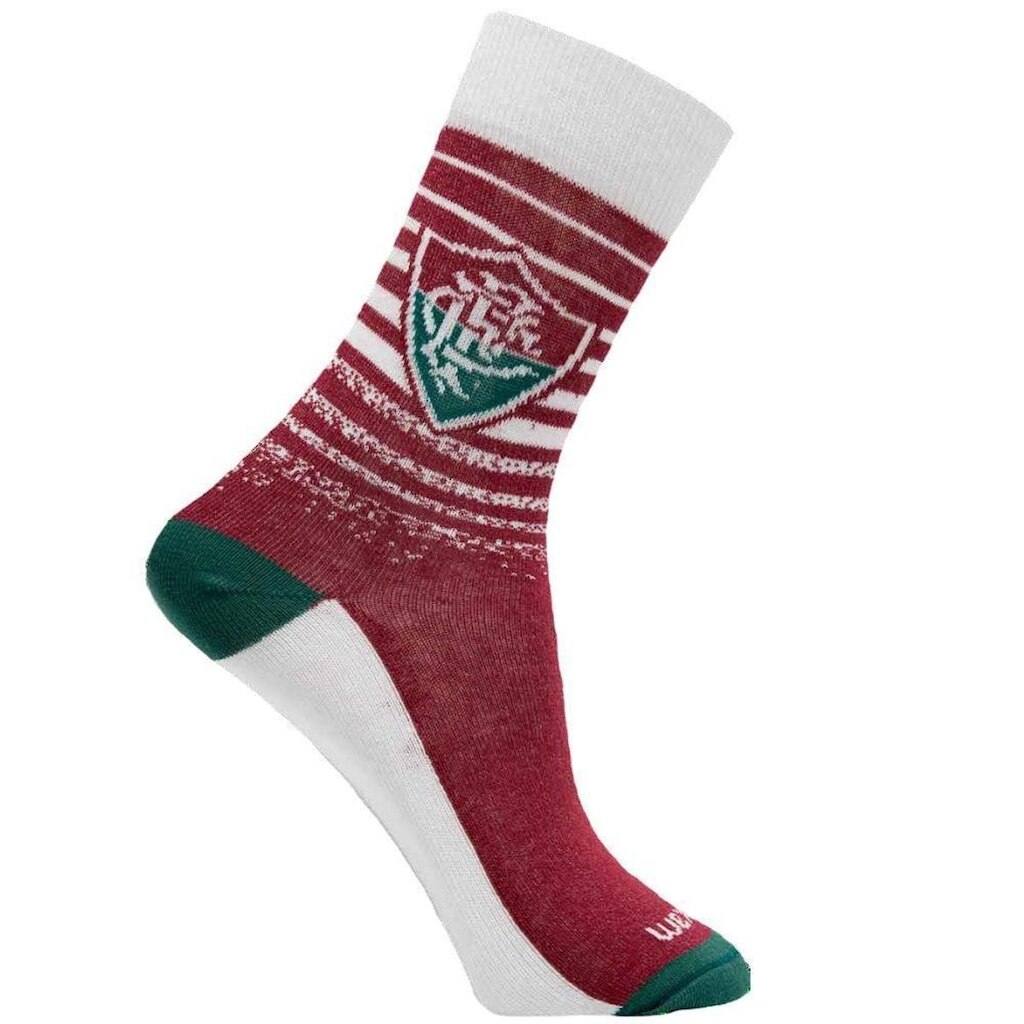 Meia Rikam Esportiva Fluminense Juvenil - Branco/Verde/Vinho