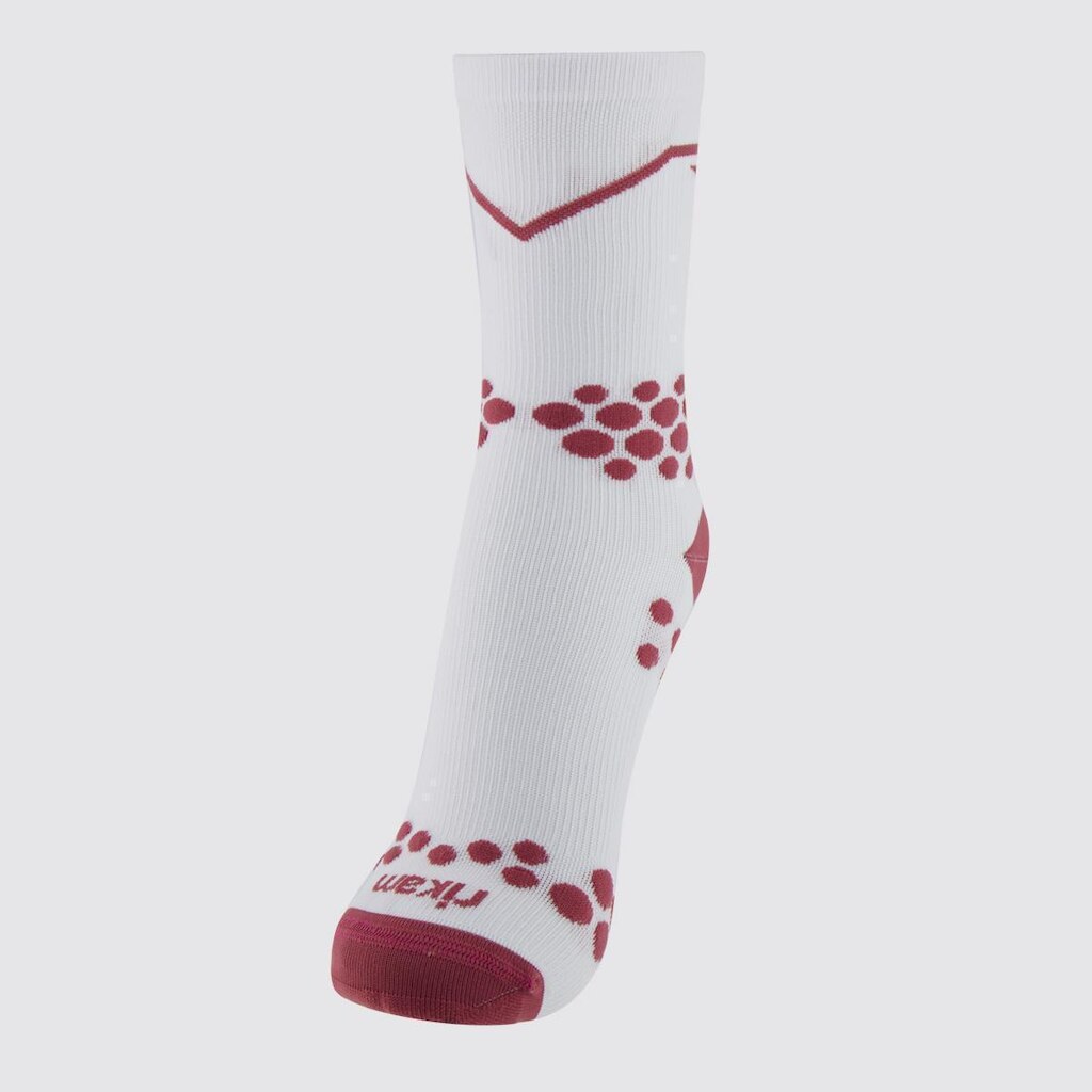 Meia Rikam Performance Compressão Cano Médio Feminina Grená