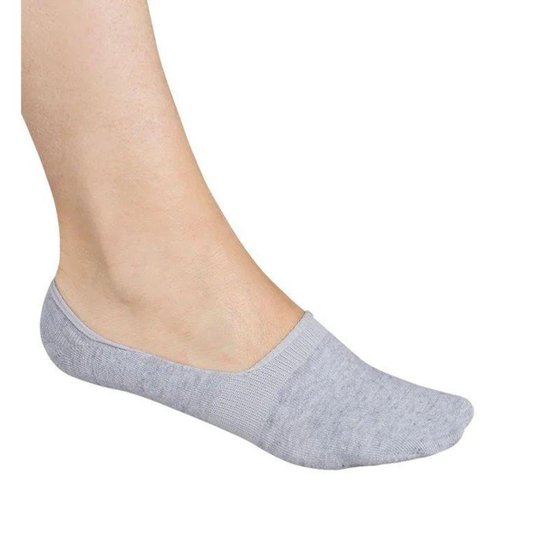 Meia Sapatilha Invisível Lupo Sem Costura Com Faixa de Silicone Interna - Cinza é ruim? Meia Sapatilha Invisível Lupo Sem Costura Com Faixa de Silicone Interna - Cinza é boa?