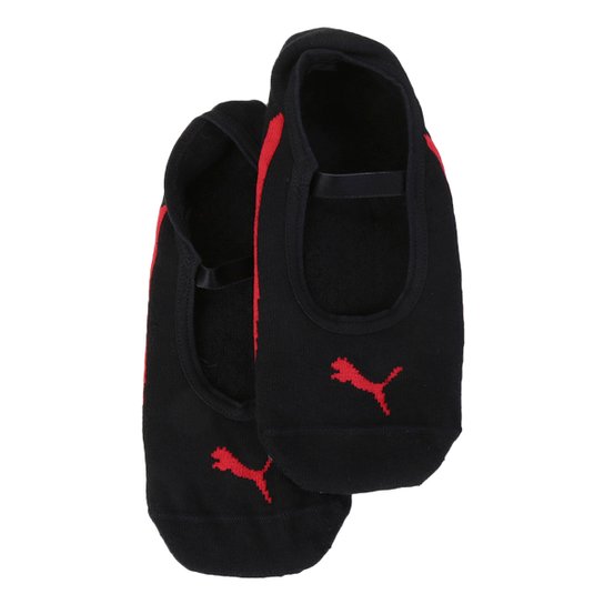 Meia Sapatilha Puma Antiderrapante Feminina - Preto+Vermelho é ruim? Meia Sapatilha Puma Antiderrapante Feminina - Preto+Vermelho é boa?