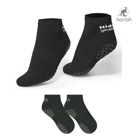 Meia Selene Pilates Hidro Antiderrapante - Preto Menor preço em Meia Selene Pilates Hidro Antiderrapante - Preto