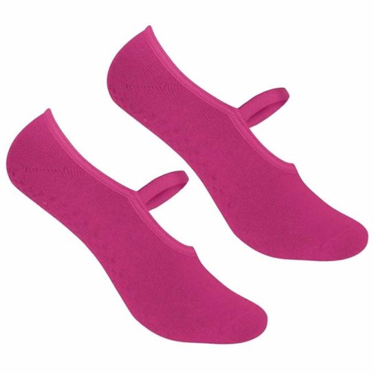 Meia Selene Sapatilha Pilates Antiderrapante Femi - Pink Menor preço em Meia Selene Sapatilha Pilates Antiderrapante Femi - Pink