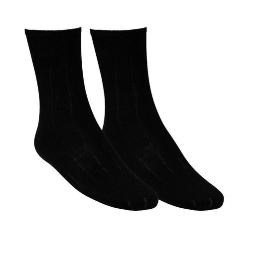 Meia Social Top Fill Algodão TF19 Masculina - Preto Menor preço em Meia Social Top Fill Algodão TF19 Masculina - Preto