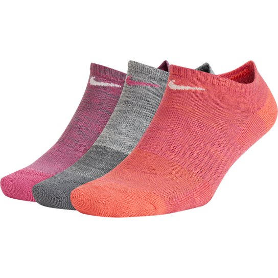 Meia Soquete Nike Everyday Cushion Pacote c/ 3 Pares - Cinza e Branco Menor preço em Meia Soquete Nike Everyday Cushion Pacote c/ 3 Pares - Cinza e Branco