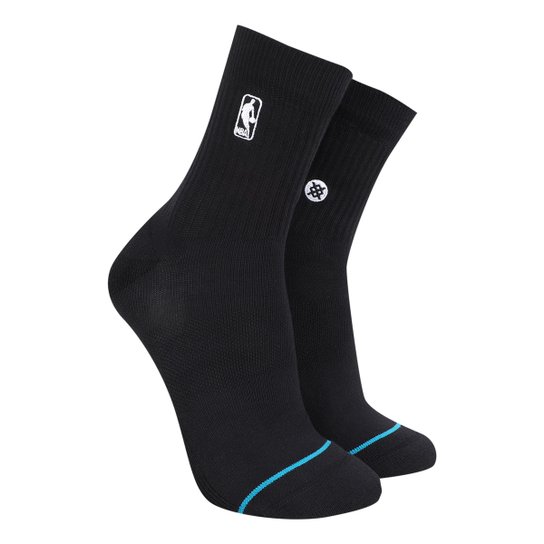 Meia Stance Cano Médio Logoman St Qtr - Preto Menor preço em Meia Stance Cano Médio Logoman St Qtr - Preto