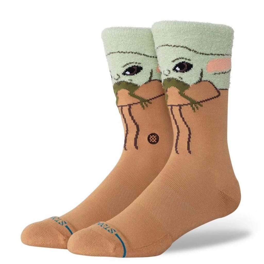 Meia Stance Grogu Hungry Crew Verde