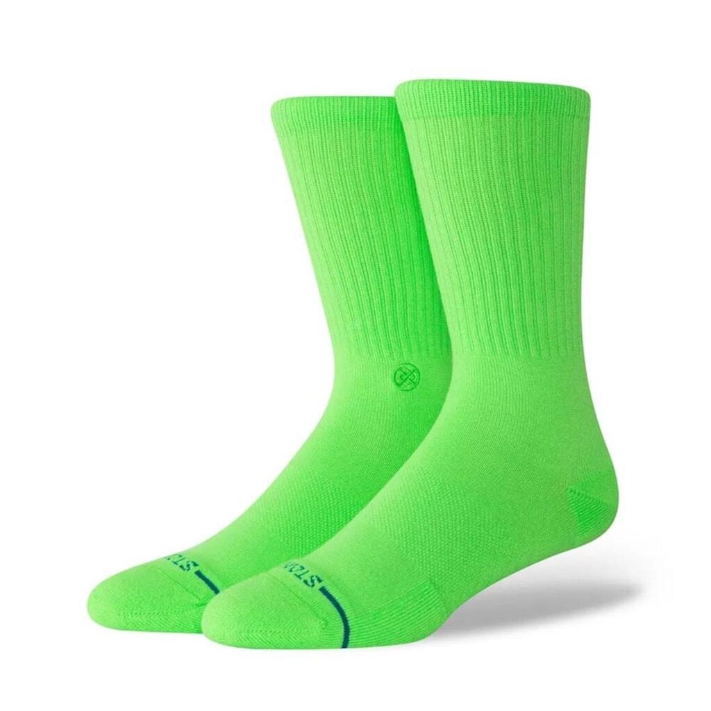 Meia Stance Icon Neon Green