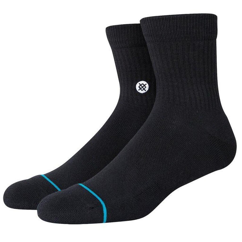 Meia Stance Icon Quarter Black