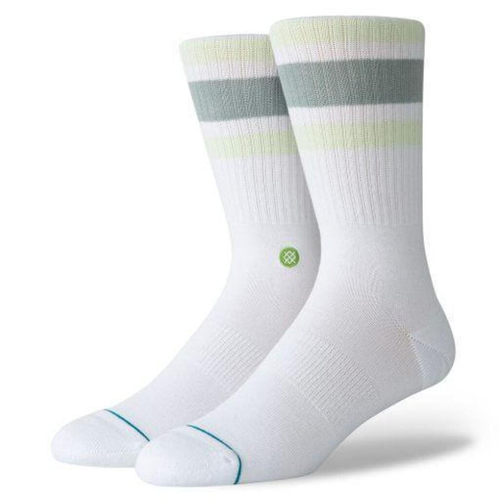 Meia Stance Juvenil Boyd 4 - Branca/verde Stance