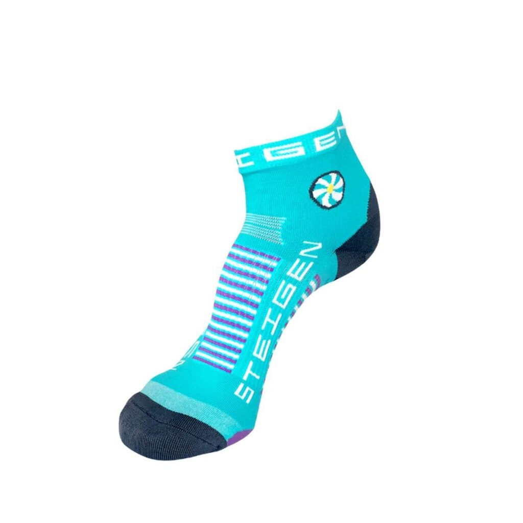 Meia Steigen cano baixo - Pilates Acqua Blue