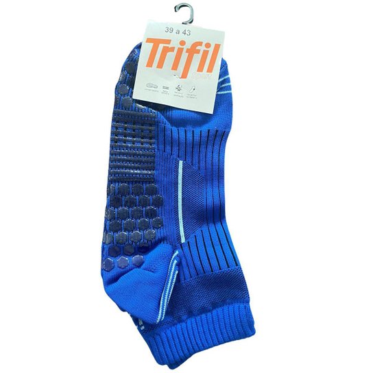 Meia Trifil 6037 Antiderrapante Hidroginástica Pilates Cano Médio - Azul Menor preço em Meia Trifil 6037 Antiderrapante Hidroginástica Pilates Cano Médio - Azul