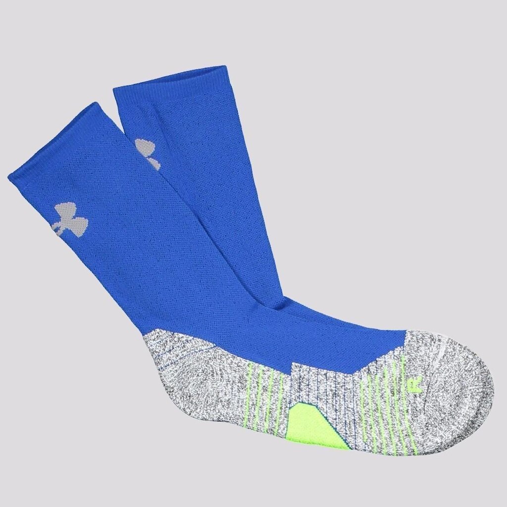 Meia Under Armour Run Cushion Quarter Azul