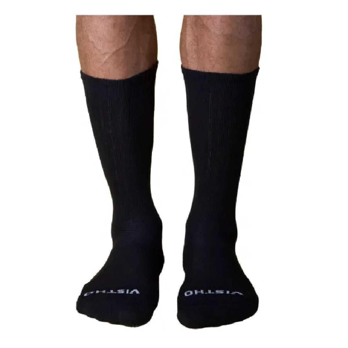 Meia Vistho de Vôlei Masculina - Preto Preto 39-43