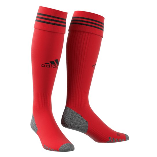 Meião Adidas Adisock 21 - Vermelho+Preto Menor preço em Meião Adidas Adisock 21 - Vermelho+Preto