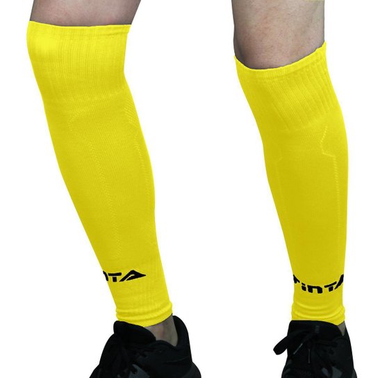 Meiao Cortado Canelito Profissional Sem Pé - Amarelo Menor preço em Meiao Cortado Canelito Profissional Sem Pé - Amarelo