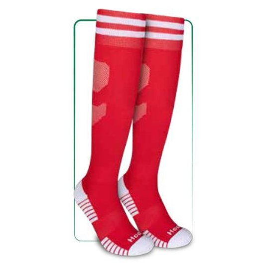 Meião Hoahi Futebol Cano Longo Atoalhado - Vermelho+Branco Menor preço em Meião Hoahi Futebol Cano Longo Atoalhado - Vermelho+Branco