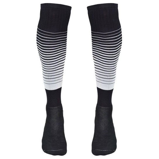 Meião Kanxa Profissional Degradê - Preto+Branco Menor preço em Meião Kanxa Profissional Degradê - Preto+Branco