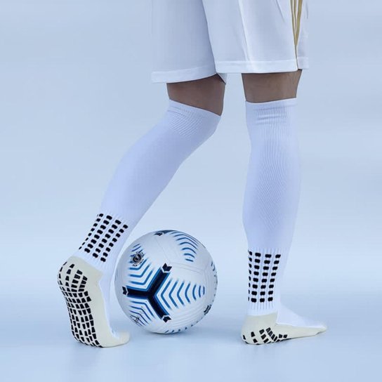 Meião Para Futebol futsal Antiderrapante Cano Longo adulto unissex