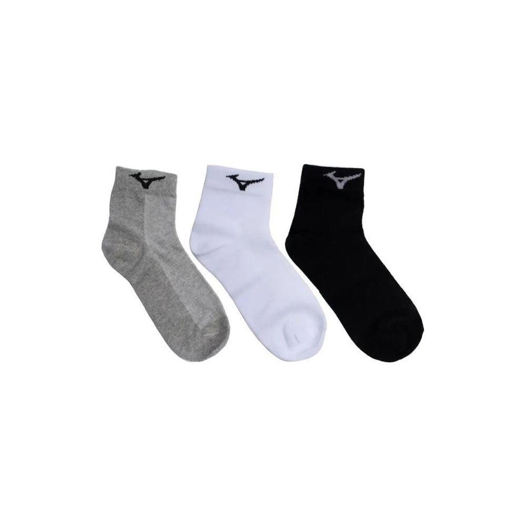 Meias Mizuno Trimiz Kit 3 Peças Cano Curto