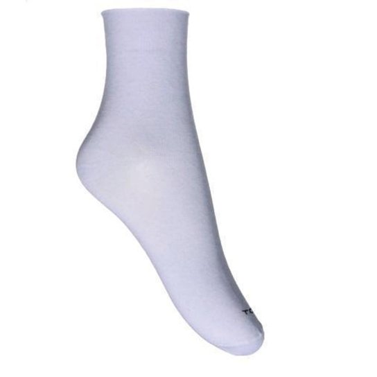 MEIAS TORP CANO ALTO ATOALHADA CONFORT BRANCA - 38/43