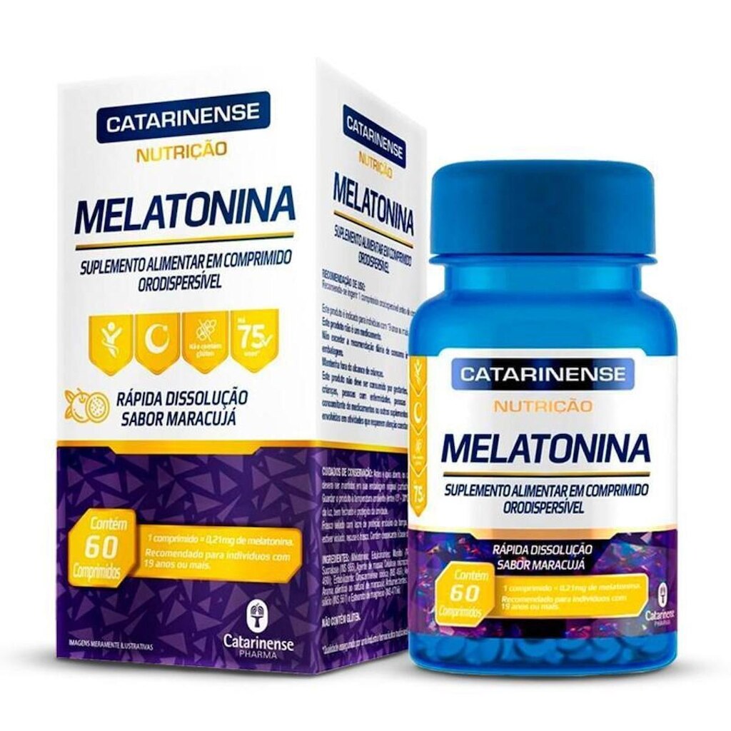 Mel4atonina Catarinense 60 comprimídos de Maracujá