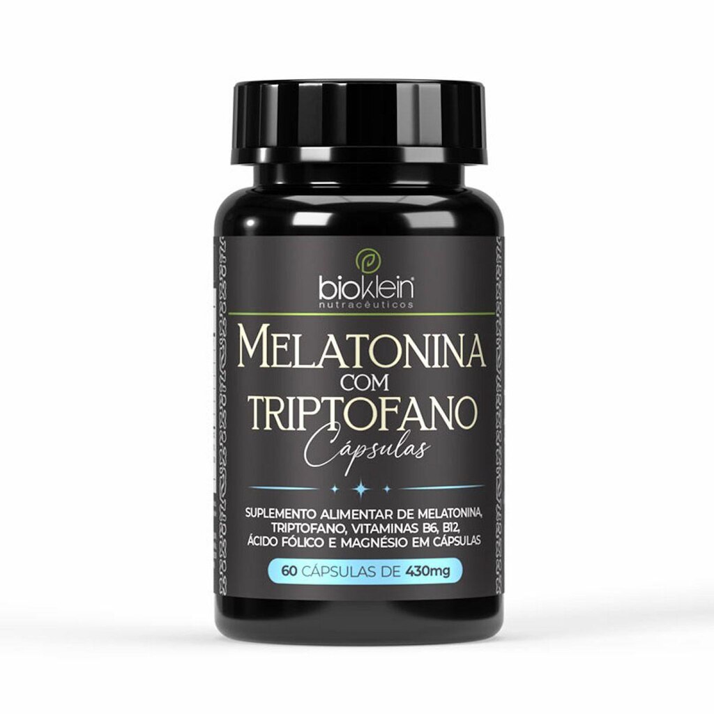 Melatonina com Triptofano - 60 Cápsulas - Bioklein
