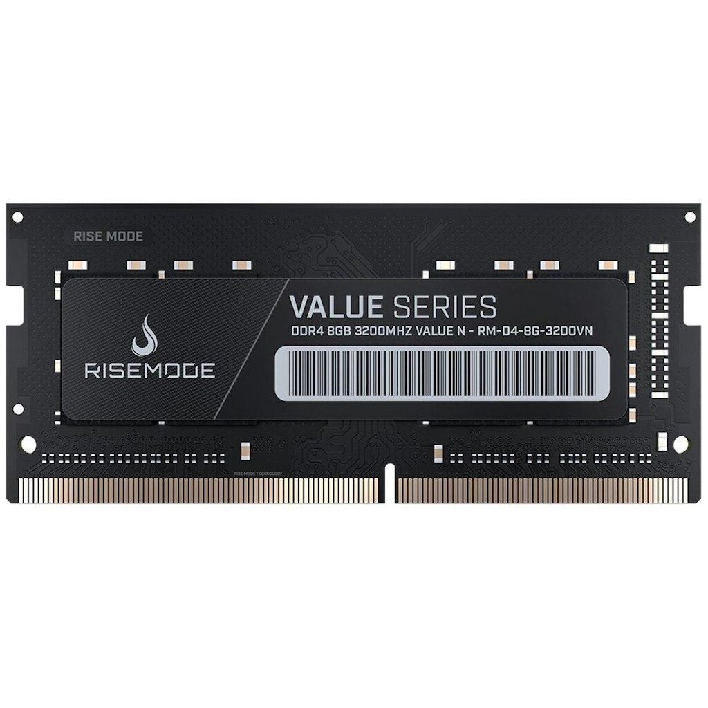 Memória para Notebook Rise Mode Value, 8GB, 3200MHz, DDR4, CL22-RM-D4-8G-3200VN