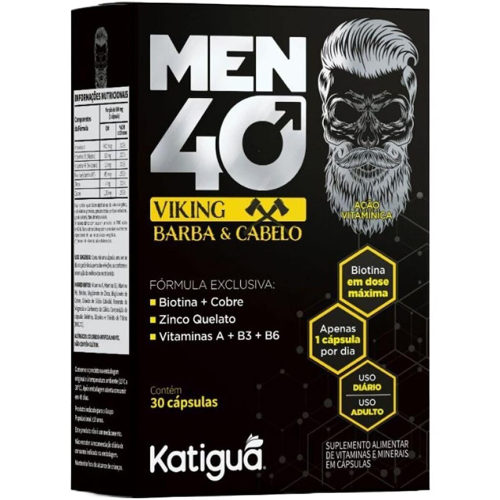 Men40 Viking - 30 Cápsulas - katiguá