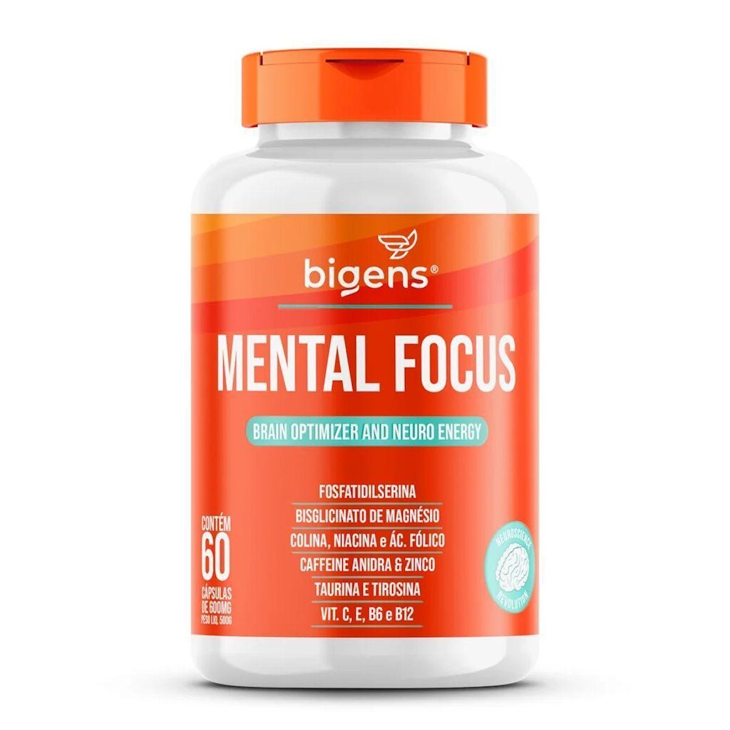 Mental Focus - 60 Cápsulas - Bigens