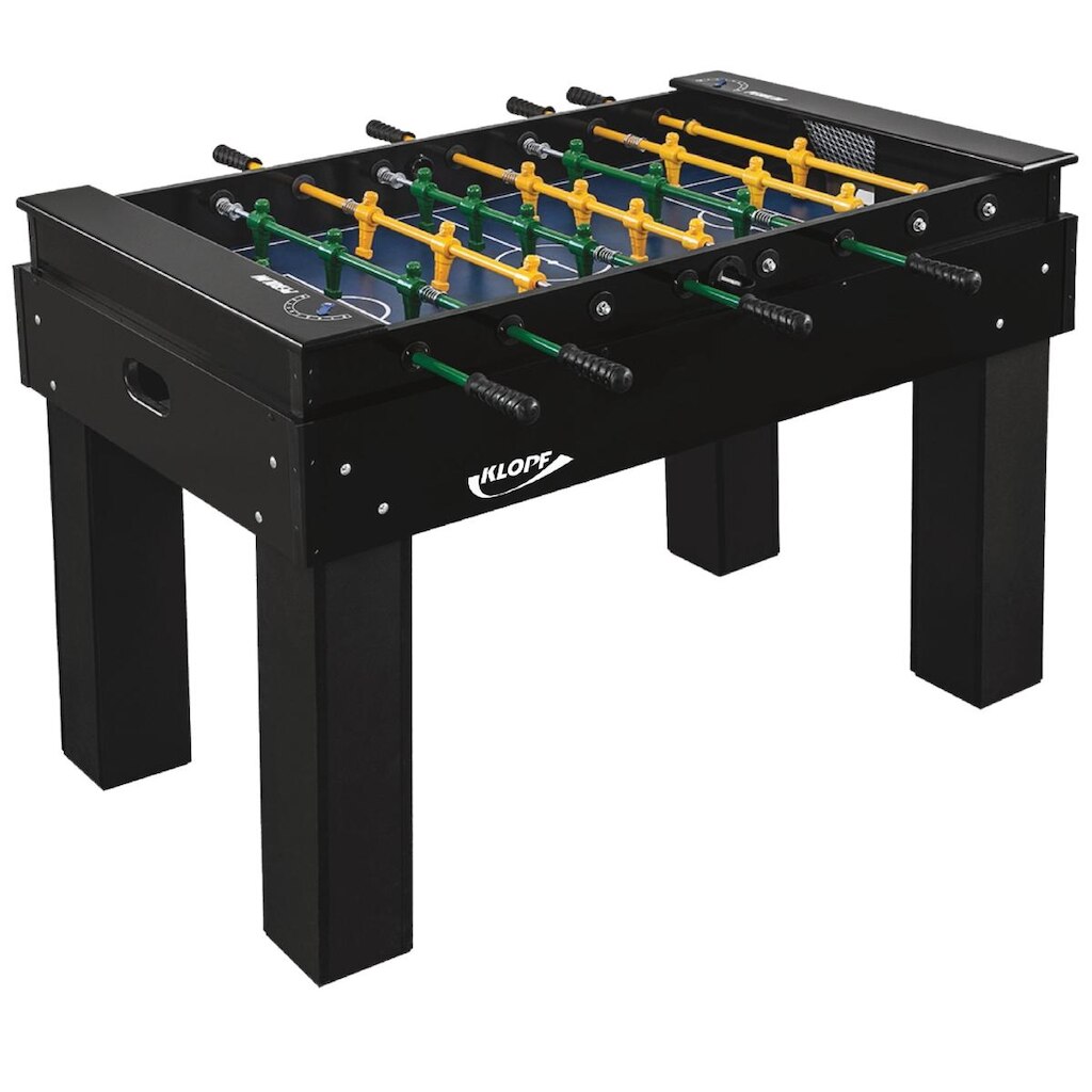 Mesa de Pebolim Preto Bonecos de Alumínio c/Bolas Klopf 1080