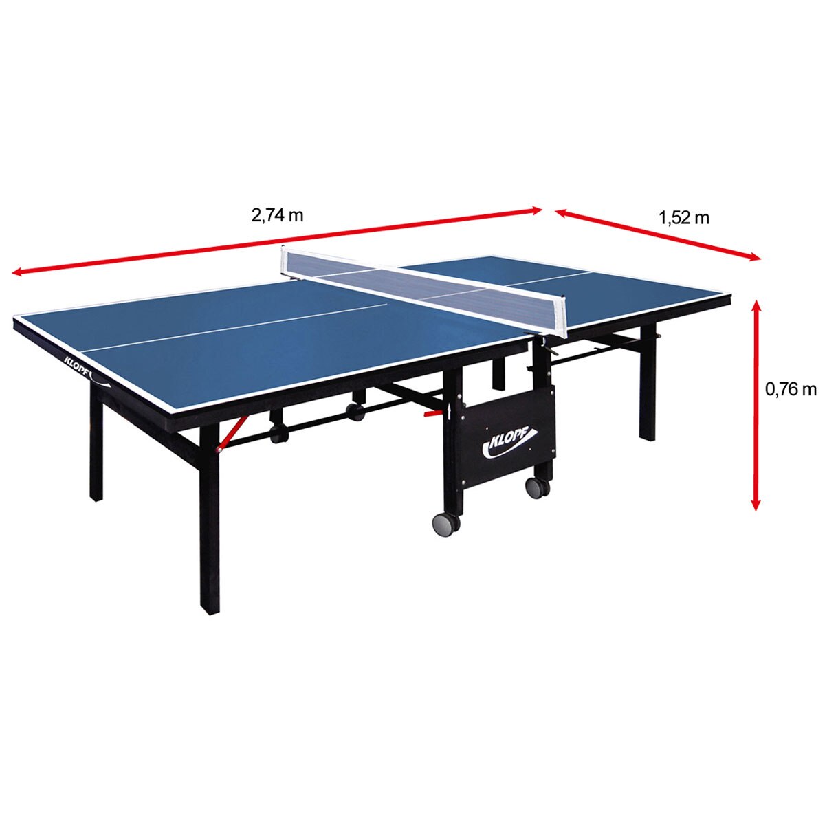 Mesa de Ping Pong / Tênis de Mesa Klopf - 18 mm Menor preço em Mesa de Ping Pong / Tênis de Mesa Klopf - 18 mm